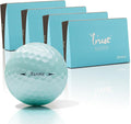 Trust Golf Balls - Aurora & Rosa Crystal Urethane Series | Eye-Catching & Easy to Spot | Maximum Distance, Soft Feel, Straight Flight, & Greenside Control | Blue, Orange, Pink, Yellow | 12 or 48 Balls