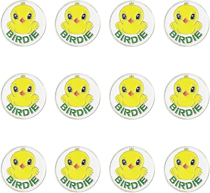 Golf Ball Markers Assorted Patterns Value Pack of 12 Golf Gifts, Golf Cap Clips and Divot Repair Tools Partner Accessories Sets for Men Women Golfer