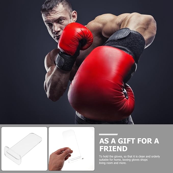 NUOBESTY Boxing Glove Holder Universal Gloves Display Stand Vertical Desk Stand Vertical Holder Rack Baseball