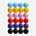 Thorza Colored Golf Balls - Multicolored Set of 6, 12, 24 for Kids Mini Golf, Putting Practice and Children Training
