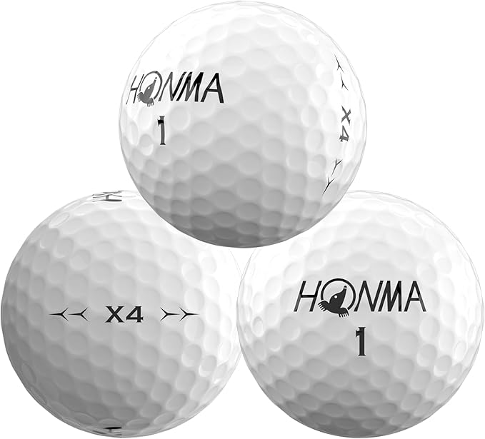 Honma 24X4 Golf Balls, 4-Layer Tour-Grade Golfballs,Precision Spin Control,Increased Distance with Soft Feel,Perfect for Men Women Beginner Amateur Golfer