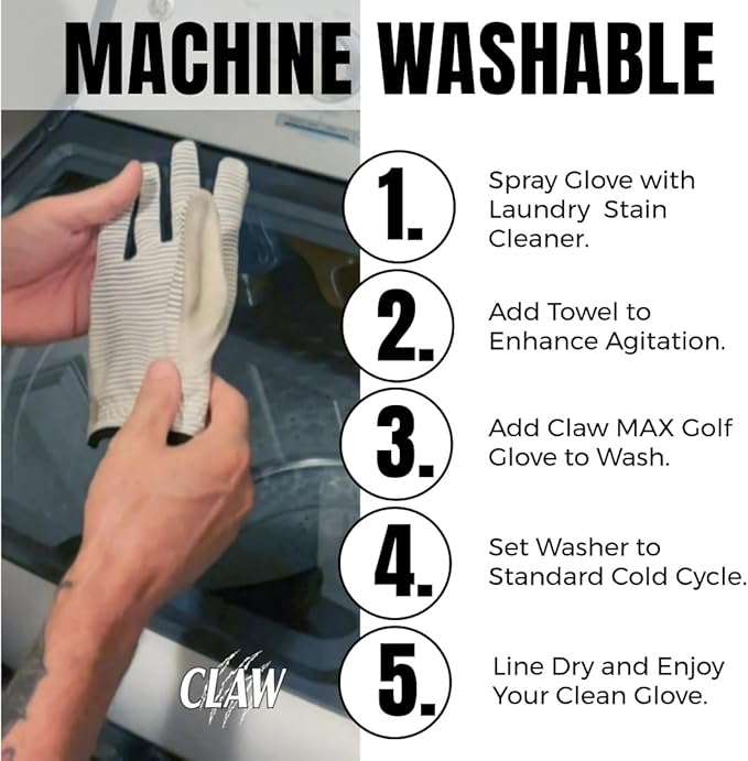 CaddyDaddy Claw PRO and Claw MAX Golf Gloves for Men | 100% Synthetic | Flex-Mesh Design for Cool Ventilation | Lasts Way Longer Than Leather | Silicone-Web Coating for Maximum Grip | Machine Washable