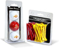 Team Golf NCAA Logo Imprinted Golf Balls (3 Count) & 2-3/4" Regulation Golf Tees (50 Count), Multi Colored