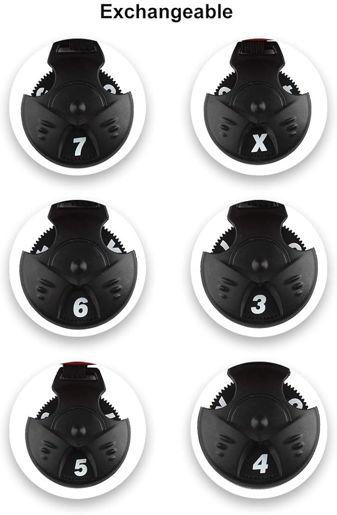 Andux Mesh Golf Hybrid Club Head Covers with Dial Number Tags, 4pcs/set