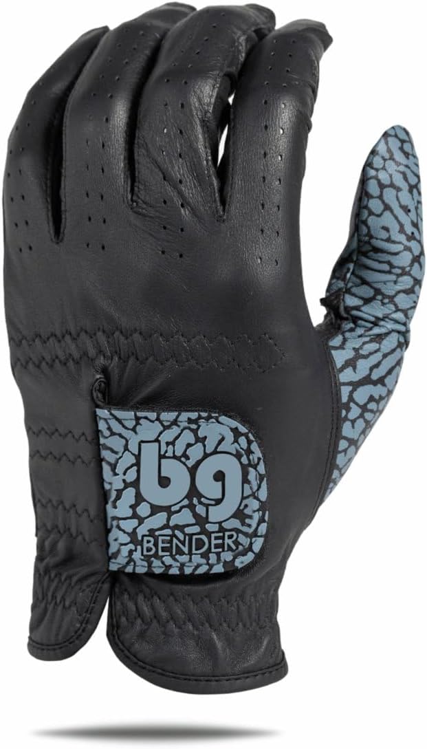 BG Bender - Mens Golf Glove, Durable Leather Golf Gloves, Unique Golf Gloves