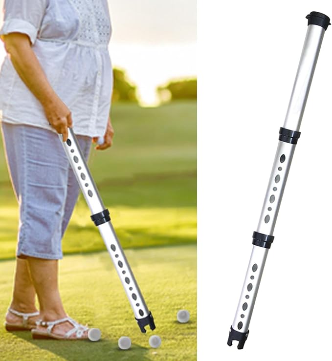 Golf Ball Retriever Collector Sturdy Professional Practice Aid for Men Women Ergonomic Training Accessories Grabber Tool