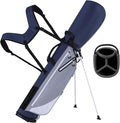 Lightweight Golf Stand Bag, 4-Way Full-Length Dividers, Holds Up to 10 Clubs, 3.7 lbs Golf Bag with Dual Straps & Stand for Driving Range, Par 3, and Standard Courses