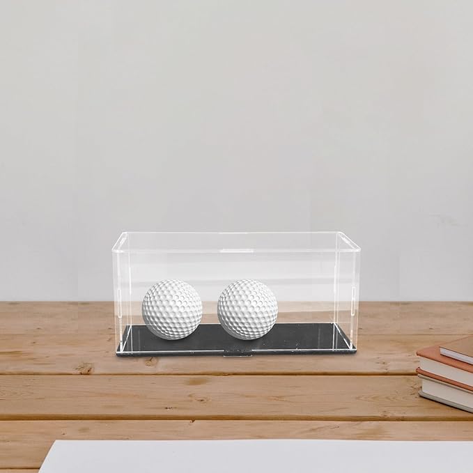 Golf Ball Display Case Acrylic Dustproof Holder Decorative Golf Ball Accessory for Household Memorabilia Storage