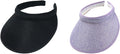Cloth Covered Slip-On Visor for Women, Adjustable Cap Sports Sun Visors for Men