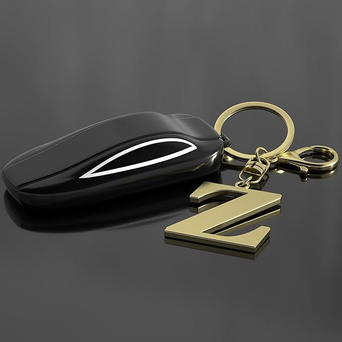 Stainless Steel Gold Letter A-Z Keychain for Women Men, Initial Letter Pendant with Key Ring, Charms for Key Backpack Bag