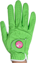 Women’s Form Fit Golf Glove – Lightweight, Flexible & Stylish with Leather Palm Patch – Soft Flex Comfort – Right or Left Hand