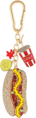 Madison Tyler Western Cowboy Boots Cherry Bow Bubble Tea Strawberry Cute Keychain | Bag Charms for Handbags Purse Charms