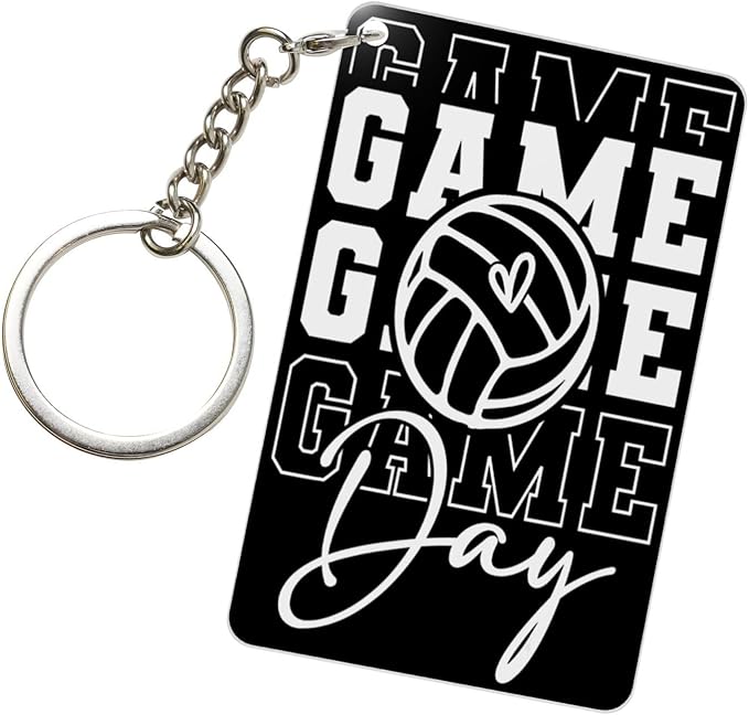 Keychain - Rectangular Acrylic Keychain Daily Key Ring Car Key Fob Holder 2X3 Inch