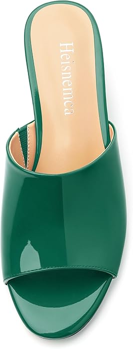 Wedge Sandals for Women Open Toe Wedge Heels Womens Matte High Heel Sandal Round Toe Heeled Wedge Sandals Slip on Casual shoes 2 inch