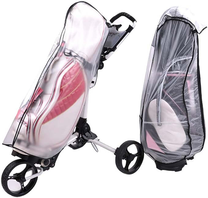 Golf Bag Rain Cover Waterproof Rain Cover for Golf Bag PVC Golf Bag Cover Hood Club Bags Raincoat for Golfer