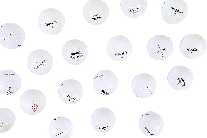 Clean Green Golf Balls - 48 Recycled Used Golf Balls in Good Condition - Great for Practice - Includes Reusable Mesh Carrying Bag