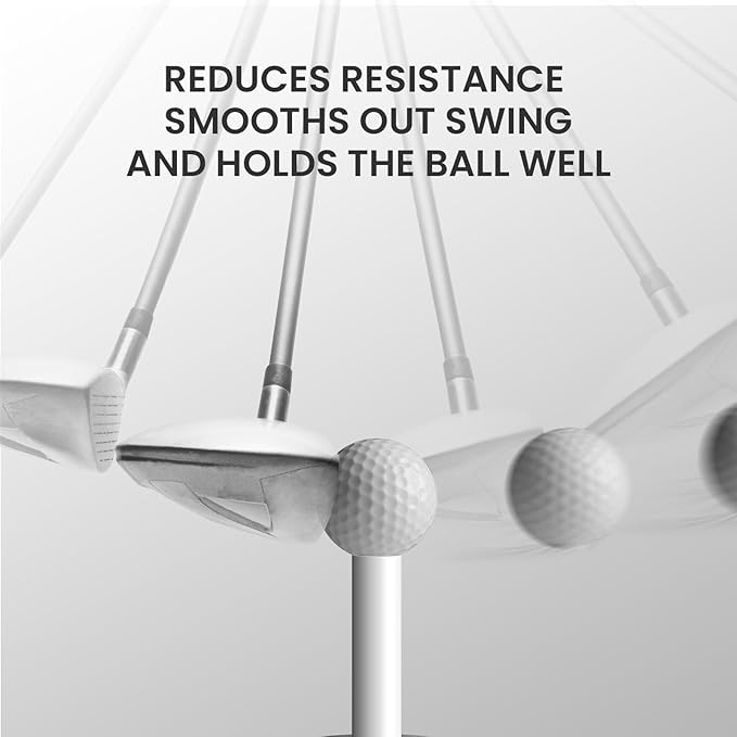 FINGER TEN Golf Rubber Tees Driving Range Value 5 Pack, Mixed Size or 5 Same Size for Practice Mat
