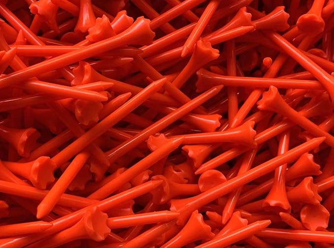TRUESTRIKE Premium USA Golf Tees – 100-Pack Durable 3¼" / 2¾" Plastic Tees – Made in USA – Perfect Holiday Golf Gift