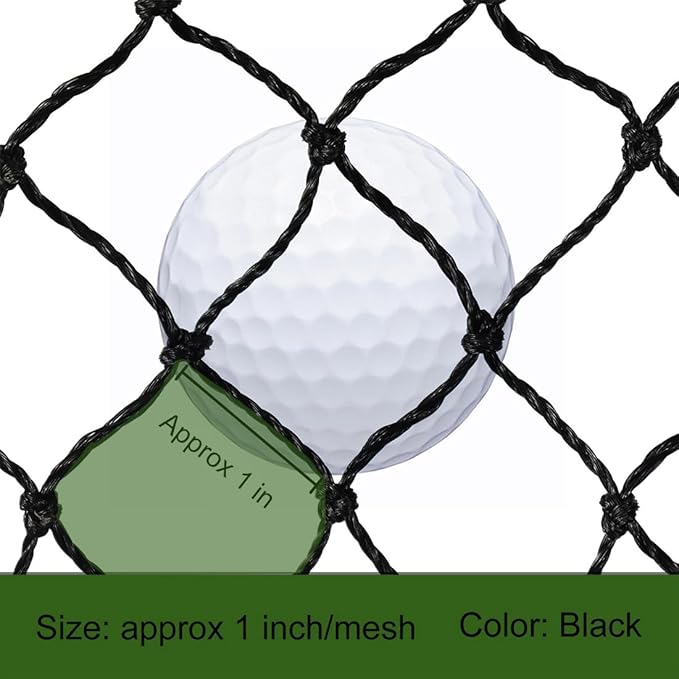 Black Golf Barrier Netting Multifunction Sports Netting High Impact Net