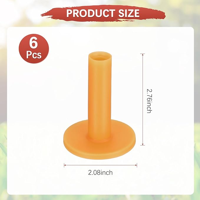 Rubber Golf Tees [] - Flexible Stable Ball Holder Use for Home & Outdoor & Indoor Tall Training Driving Range - [] Hitting Mats