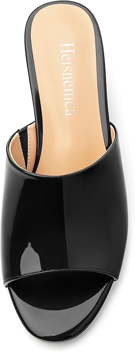 Wedge Sandals for Women Open Toe Wedge Heels Womens Matte High Heel Sandal Round Toe Heeled Wedge Sandals Slip on Casual shoes 2 inch