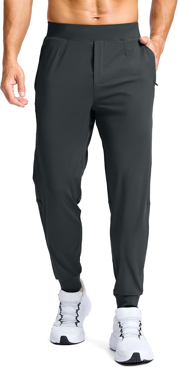 G Gradual Men's Golf Joggers Pants with Zipper Pockets Stretch Sweatpants Slim Fit Track Pants Joggers for Men Work Running