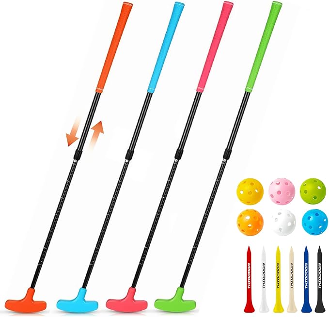 THIODOON Golf Putters for Men and Women Two-Way Kids Putter Mini Golf Putter for Right or Left Handed Golfers Adjustable Length Golf Putter Suitable for Children, Teenagers and Adults