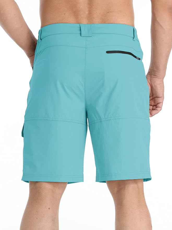 TACVASEN Men's Summer Outdoor Shorts Quick Dry Cargo Casual Work Hiking Shorts (NO Belt)