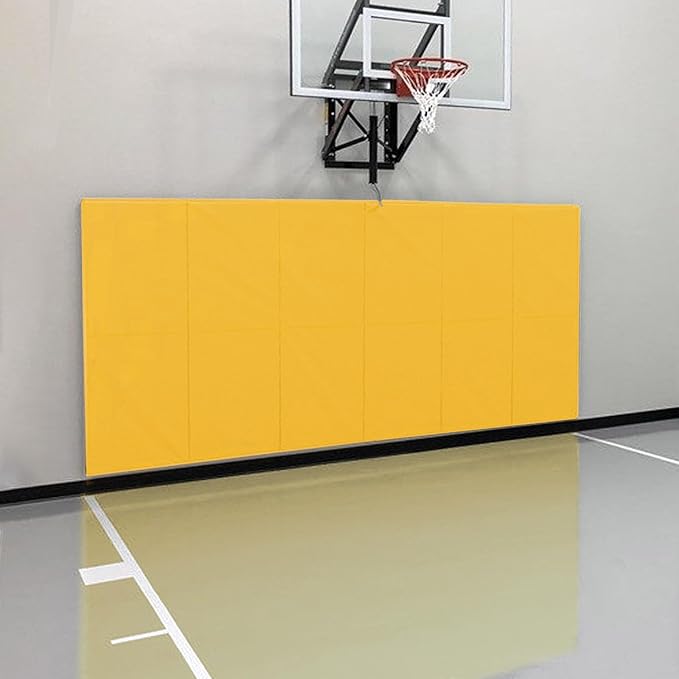 PROGOAL Gym Wall Paddings Basketball Court Wall Protection Pad - 2”Thick Foam Wall Mat Durable Protector for Wall-Mounted Basketball Hoops Garage Taekwondo（60" Lx20 W）