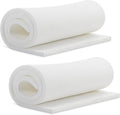 Frienda 2 Pcs Upholstery Foam 1/2" x 24" x 72" High Density Cushion White Polyurethane Craft Foam Padding for Seat Replacement DIY Projects Chairs Headboards Sofas Home