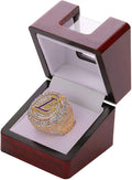 NW Championship Ring Display Case Single Box Real Wood |Single Stand 1 Slot| Gift for Sports Fans