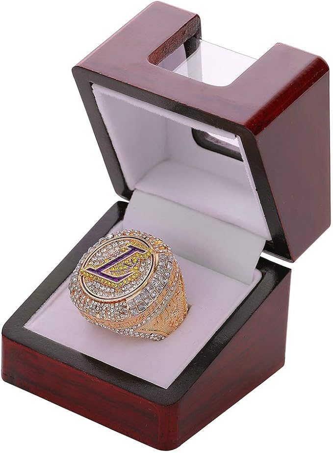 NW Championship Ring Display Case Single Box Real Wood |Single Stand 1 Slot| Gift for Sports Fans