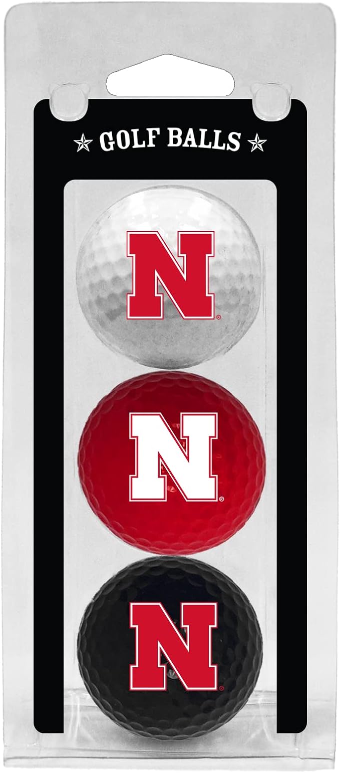 Team Golf NCAA Regulation Size Golf Balls, 3 Pack, Full Color Durable Team Imprint