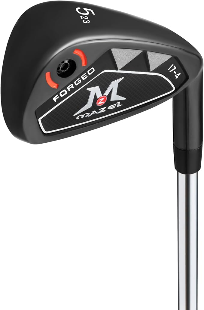 MAZEL Men Golf Iron Set (9PCS) or 1,2,3,4,5,6,7,8,9,Pitching Wedge,Sand Wedge with Steel Shafts for Right Handed Golfers
