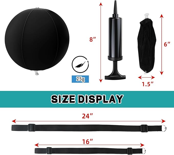 Golf Training Aid, Smart Ball for Golf Swing Trainer, Golf Training Ball Between Arms - Connector & Hanger Golf Practice Equipment, Inflatable Golf Swing Ball - Posture Correction for Beginners