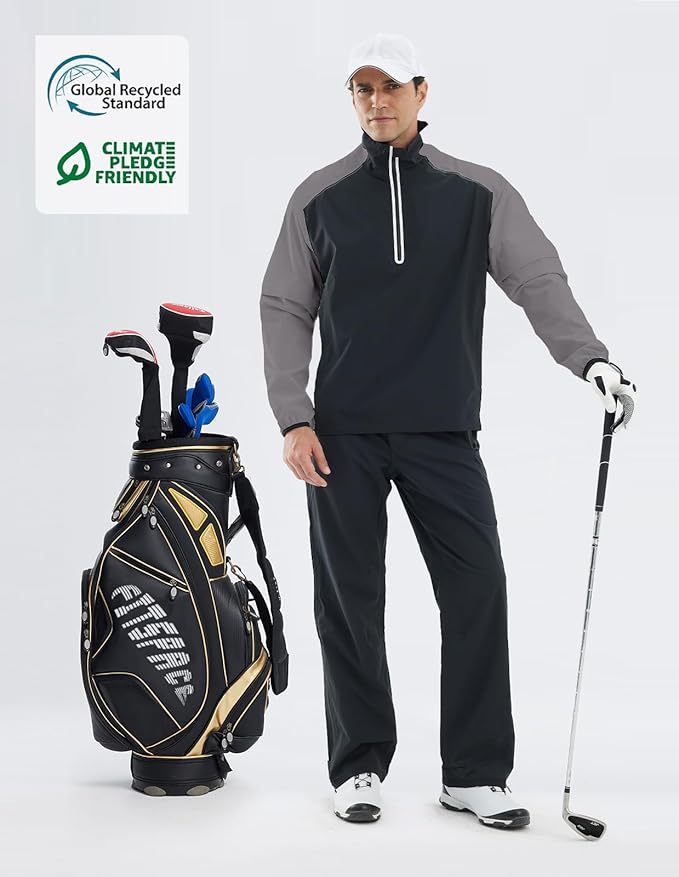 fit space Waterproof Golf Rain Suits for Men Performance Rain Jackets and Pants for All Sports