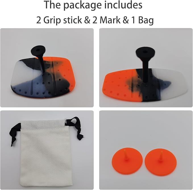 Golf Swing Trainer T Grip Aid – Golf Grip Trainer, Rubber Golf Training Aid for Correct Posture, Two Sizes with Carry Bag