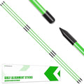 Professional 2 or 3 or 4 Pack Collapsible Golf Alignment Sticks, Premium 40" Alignment Golf Stick Ideal for Aiming, Putting and Swing Practice