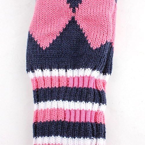 Craftsman Golf Knit Pom Pom 3pcs Headcover Set Vintange Sock Covers for Driver and Woods
