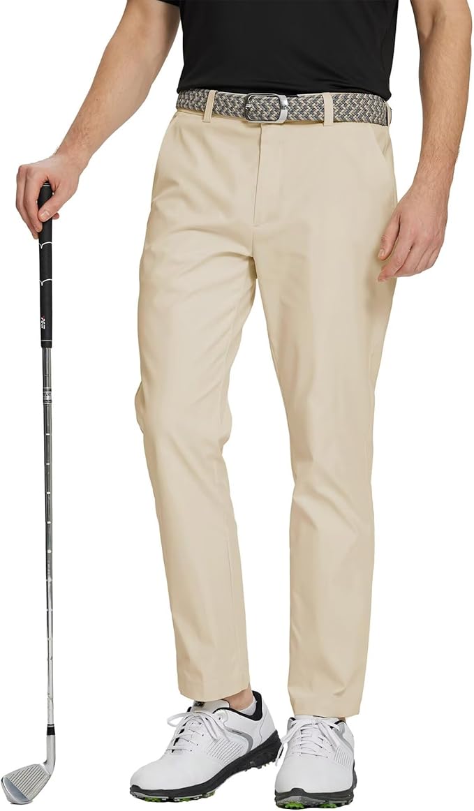 M MAELREG Golf Pants Men Quick Dry - 30"/32"/34" Stretch Lightweight 5 Pockets Water-Resistant Casual Mens Dress Pants