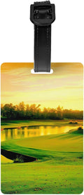 Durable PVC Luggage Tag for Travel, Bag Id Label, Golf Course, Waterproof Personalized Luggage Identifier for Suitcases, Backpacks, Gym Bags, TSA Approved Airplane Travel Bag Tags for Women