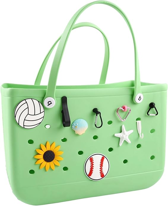 Acrylic Decoration Accessory for Bogg Bag and Simply Southern Tote,Insert Bag Charm for Beach Handbag Tote Bag