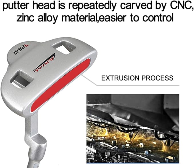 Junior Golf Putter Stainless Steel Kids Putter Right Handed 3 Sizes to Choose Freely for Kids Ages 3-5 6-8 9-12