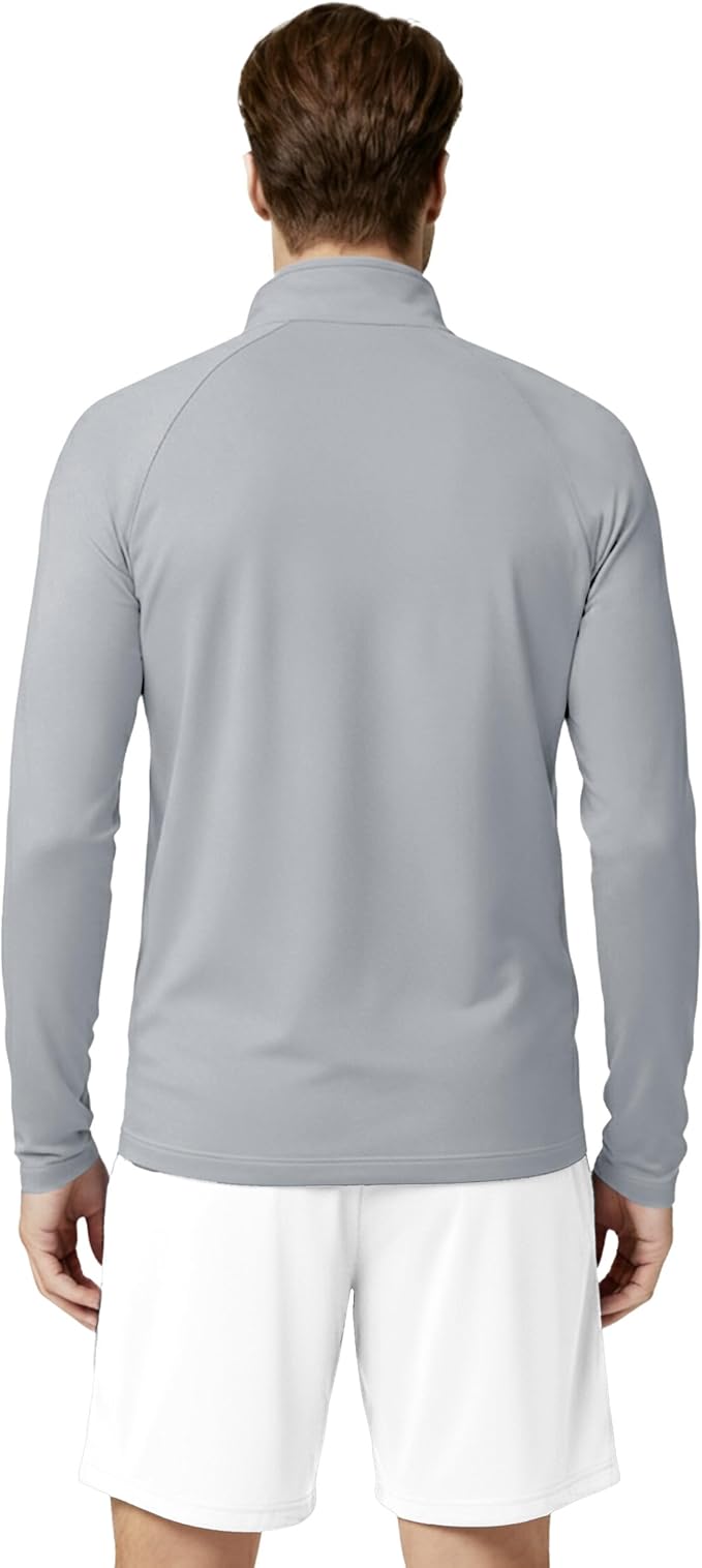 Boladeci Men's UPF 50+ Sun Shirts 1/4 Zip Long Sleeve SPF UV Protection Lightweight Quick Dry Quarter Zip Golf Shirts