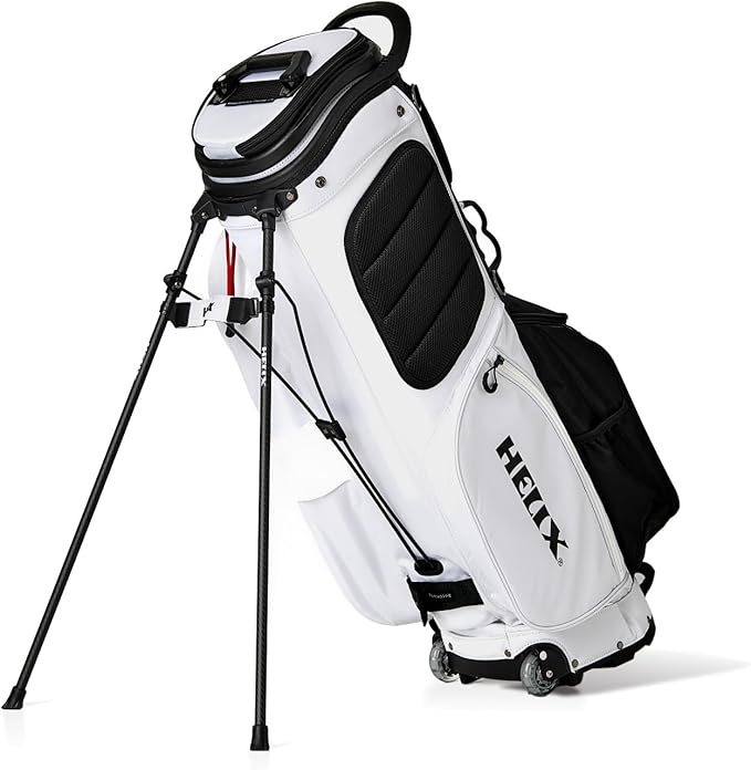HELIX Retractable Golf Stand Bag with Wheels