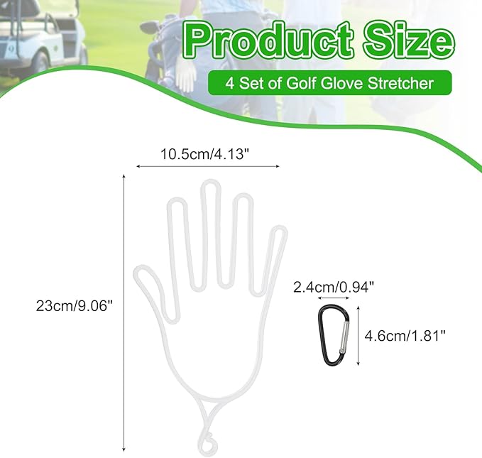 PATIKIL Golf Gloves Stretcher,Plastic Keeper Support Rack Holder Dryer Hanger Frame with Hanging Hooks
