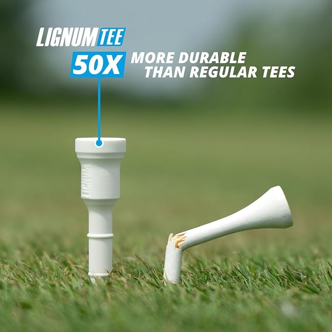 LIGNUM Unbreakable Microwood Golf Tees 50x More Durable/Adjustable Golf Tee/Innovative Wood Fiber and Natural Adhesives/Golf Tee, Golf Tees, Tees Golf, Golf Ball Tees