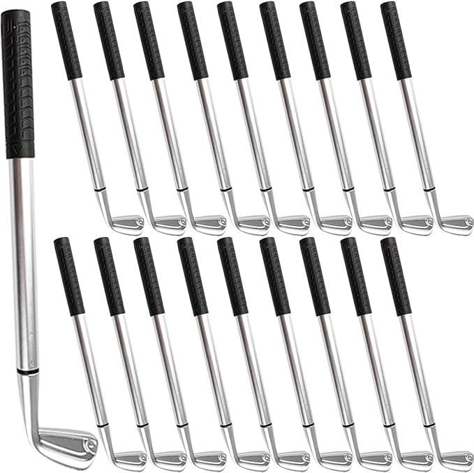 TIHOOD 25PCS Golf Ballpoint Pen Funny Sports Golfing Club Props Black Gel Ink for Students Coworkers Boss Office Dad