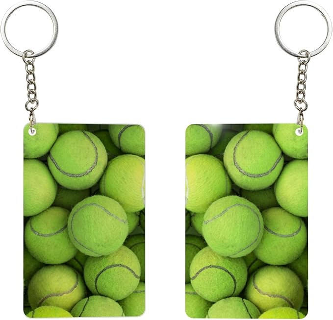 Golf Keychains Rectangular Acrylic Keychain Daily Key Ring Car Key Fob Holder 2X3 Inch