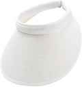 Cloth Covered Slip-On Visor for Women, Adjustable Cap Sports Sun Visors for Men